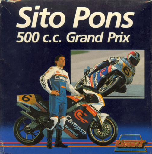 Sito Pons 500cc Grand Prix box art for ZX Spectrum